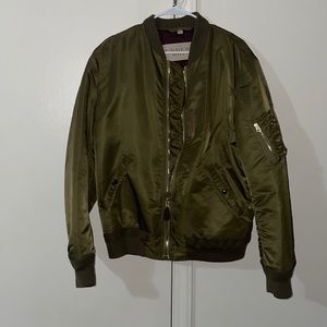 Burberry bomber flight jacket